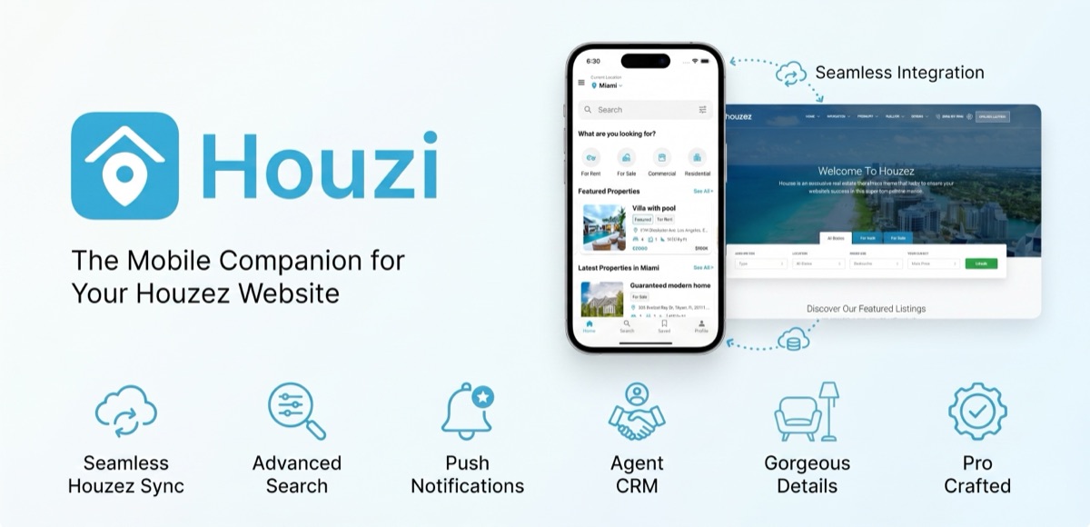 Houzi - AI-Powered Real Estate Platform & Mobile App
